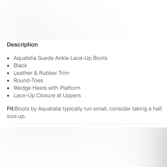 AQUATALIA Neutral Brown Suede Leather Lace Up Wedge Ankle Boot - sz 10 - Picture 6 of 6